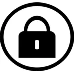 Lock icon vector image