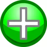 Symbol plus zelené