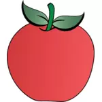 Vektor Klipart ze dvou listů jablko