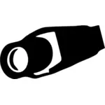 Slanke CCTV camera pictogramafbeelding vector