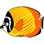 Komische Zeichnung Falterfisch