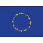 国旗的堡欧洲