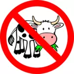 Animal grazing warning sign