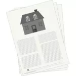 住宅ローン契約のベクトル描画