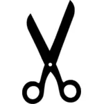 Scissors silhouette vector illustration