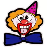 Gelukkig clown gezicht vector afbeelding