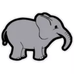 Baby elefant vektorgrafikk utklipp