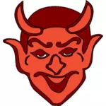 Red devil head vector clip art