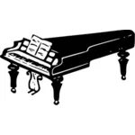 Vektor ClipArt-bilder av ett piano