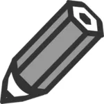 Gråtone blyant ikon vector illustrasjon