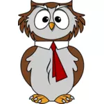 Owl wearing a tie