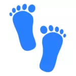 Baby junge Fußabdrücke