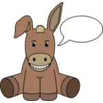 Donkey with speech bubble