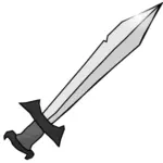 Épée en échelle de gris