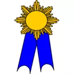 Vector clip art of prize medal