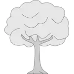 Desenho de árvore de tronco fino