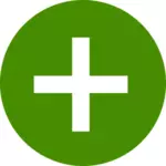 Grønne pluss -ikonet