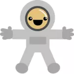 Astronauta de dibujos animados