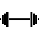 Vector drawing of weight lifting sport pictogram | Public domain vectors