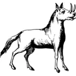 Носорог векторная иллюстрация