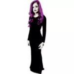 Фиолетовый волосатая женщина
