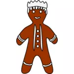 Gingerbread Kral illüstrasyon