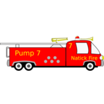 Fire truck vector clip art | Public domain vectors
