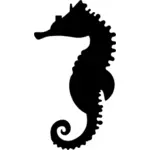 Black seahorse