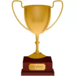 Engraved trophy