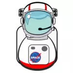 Astronaut i rymddräkt