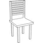 כיסא פשוט בתמונה וקטורית