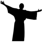 Jesus Christus Vektor silhouette
