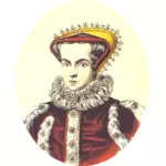 בתמונה וקטורית המלכה מרי