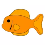 Orange fisk vektorbild