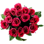 Roses bouquet vector image