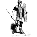 Desenho de soldado romano