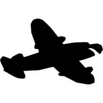 Imagem de silhueta do avião