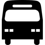 Gambar siluet bus kota