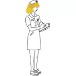 Krankenschwester-Skizze