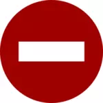 Verbotene Straßenschild