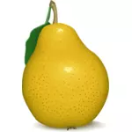Imagem vetorial de pera amarela
