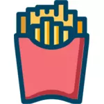 Pommes frites-Vektor-Bild