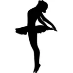 صورة ظلية ناقلات راقصة الباليه
