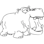 Hippopotame de dessin animé