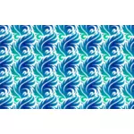 Listové vzorem v modré barvě