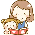Reading with mother (#2)