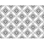 Floral pattern in black and white vector image