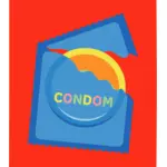 Opened condom