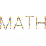 Antal djur math typografi