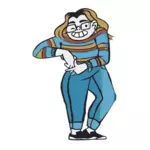Imagine de desene animate Lady grin